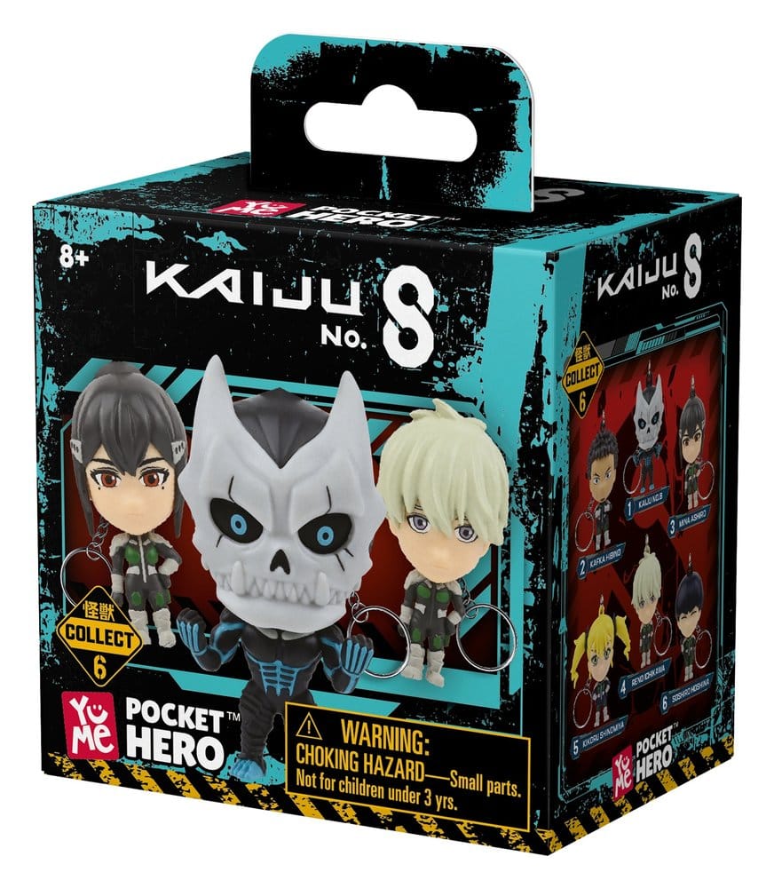 Kaiju No. 8 Pocket Hero Schlüsselanhänger Series 1 Blind Box Display (12)