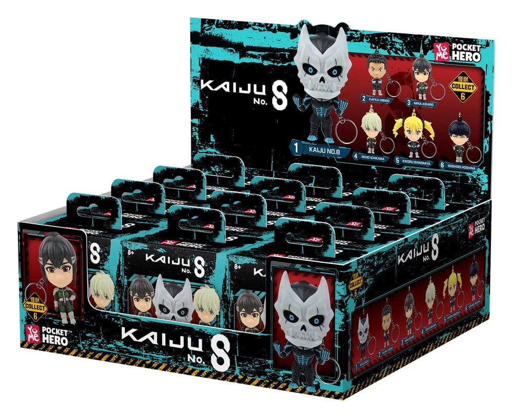 Kaiju No. 8 Pocket Hero Schlüsselanhänger Series 1 Blind Box Display (12)