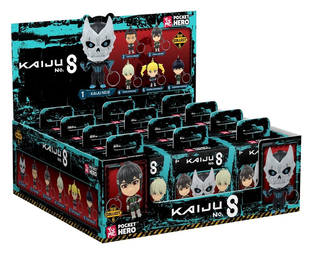 Kaiju No. 8 Pocket Hero Schlüsselanhänger Series 1 Blind Box Display (12)