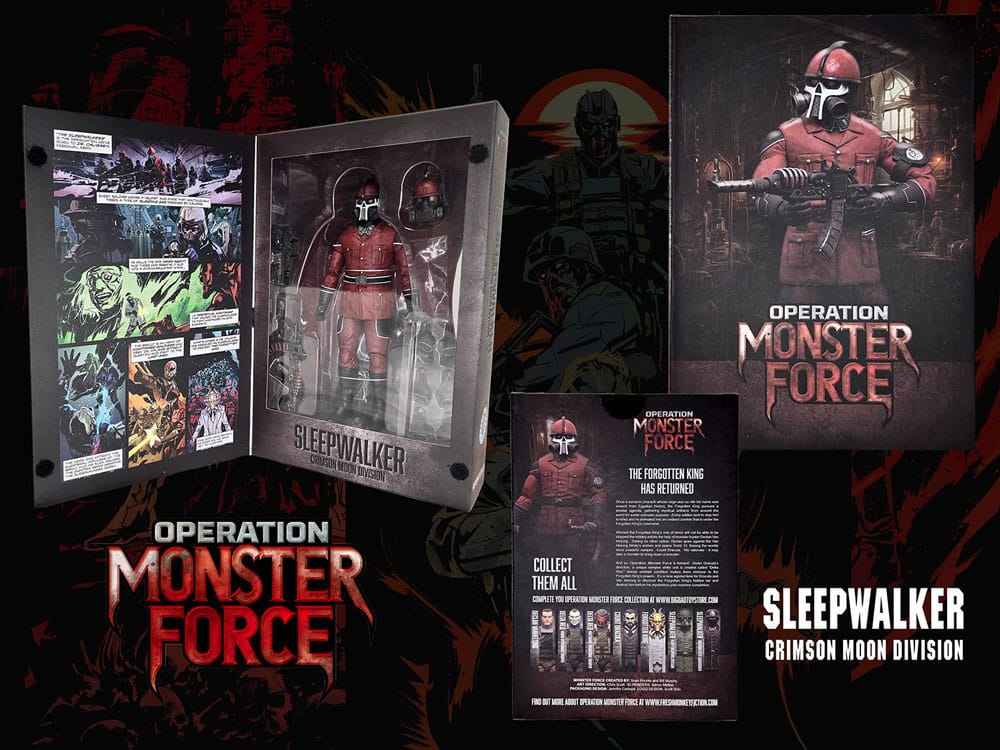 Operation: Monster Force Actionfigur 1/12 Sleepwalker Crimson Moon Division 15 cm