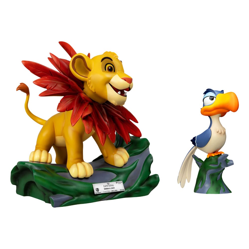 Disney Master Craft Statuen 2er-Pack Der König der Löwen Little Simba & Zazu 31 cm