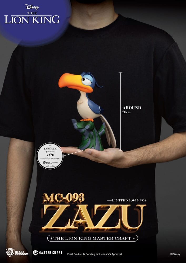 Disney Master Craft Statue Der König der Löwen Zazu 20 cm
