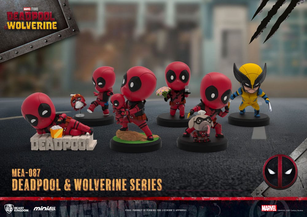 Deadpool 3 Deadpool & Wolverine Series Mini Egg Attack Figuren Set 8 cm