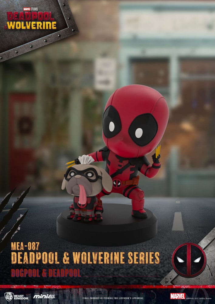 Deadpool 3 Deadpool & Wolverine Series Mini Egg Attack Figuren Set 8 cm