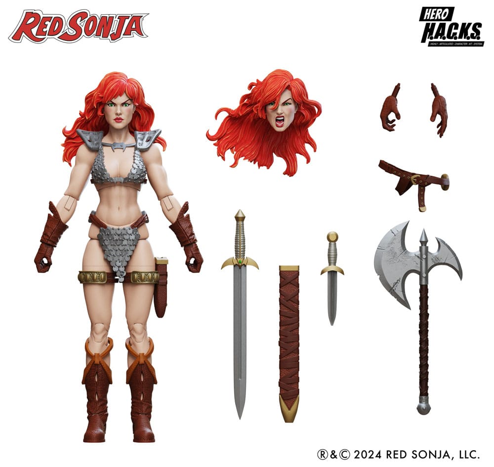 Flash Gordon Hero H.A.C.K.S. Actionfigur Red Sonja