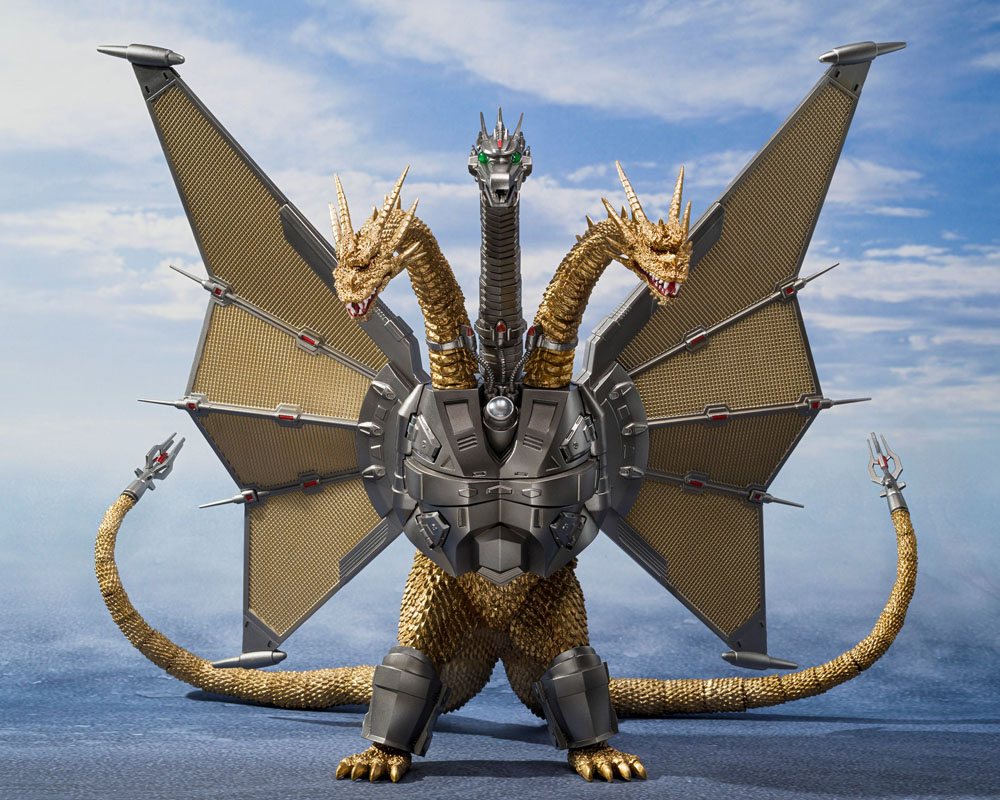 Godzilla vs. King Ghidorah S.H. MonsterArts Actionfigur Mecha Ghidorah Shinjuku Decisive Battle Special Set 25 cm