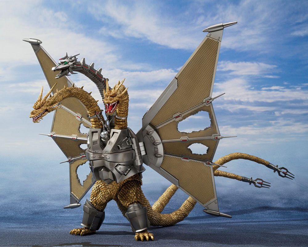 Godzilla vs. King Ghidorah S.H. MonsterArts Actionfigur Mecha Ghidorah Shinjuku Decisive Battle Special Set 25 cm