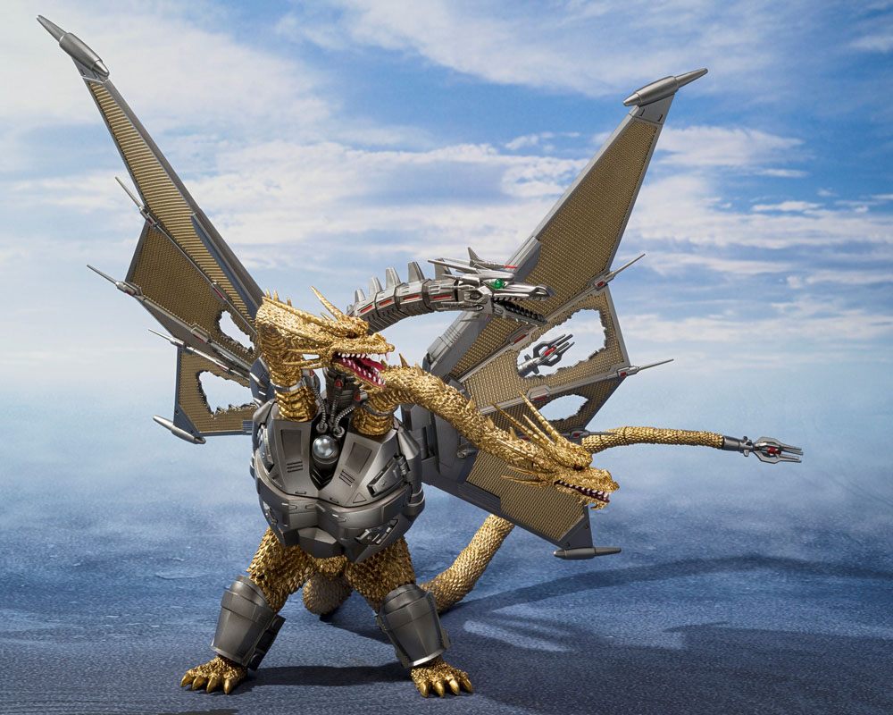 Godzilla vs. King Ghidorah S.H. MonsterArts Actionfigur Mecha Ghidorah Shinjuku Decisive Battle Special Set 25 cm