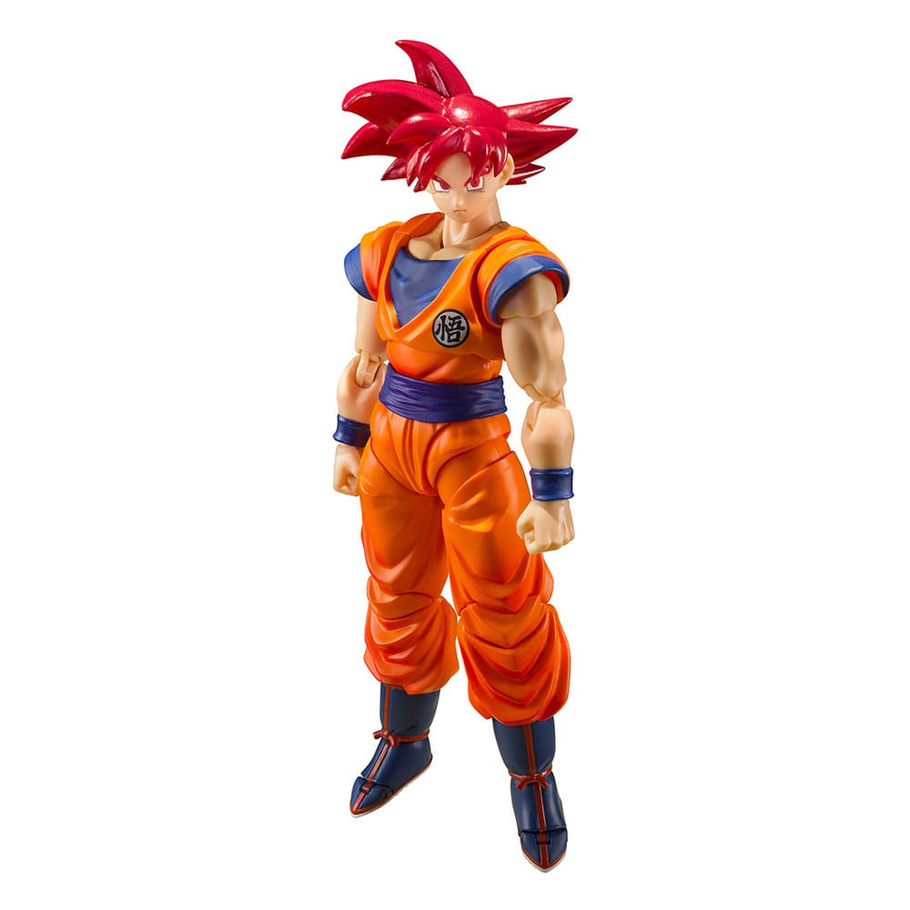 Dragon Ball Super S.H. Figuarts Actionfigur Super Saiyan God Son Goku Saiyan God Instilled with the light of Reighteous Hearts 14 cm