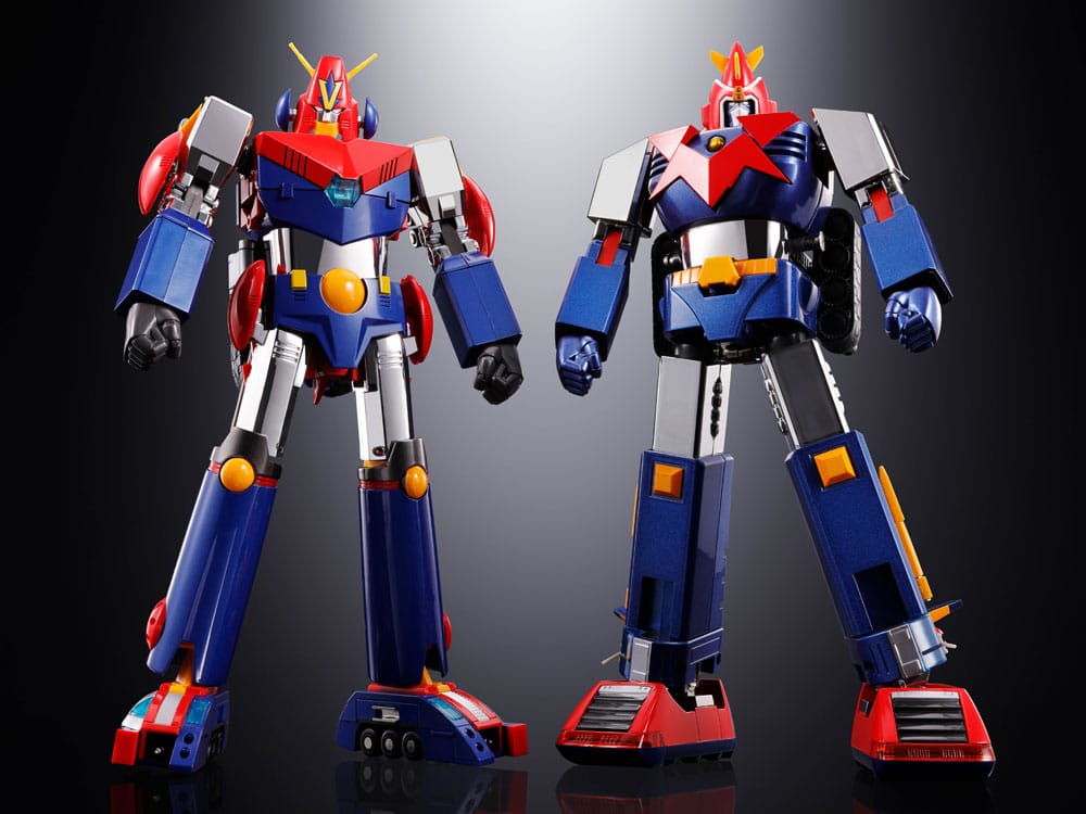 Super Electromagnetic Machine Voltes V Soul of Chogokin Diecast Actionfigur GX50-SP Com-Battler V Chogokin 50th Anniversary Ver. 25 cm