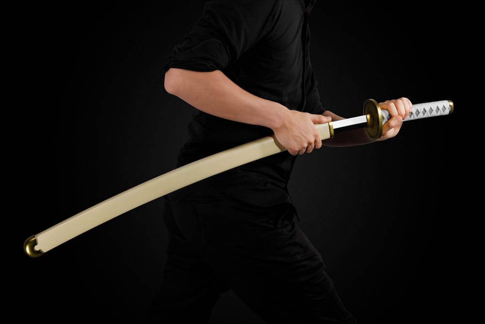One Piece Proplica Repliken 1/1 Roronoa Zorro Three Sword Style Schwerter Set 95 cm