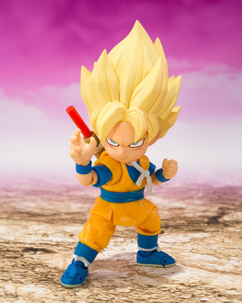 Dragon Ball S.H.Figuarts Actionfigur Super Saiyan Son Goku (mini) Daima 8 cm
