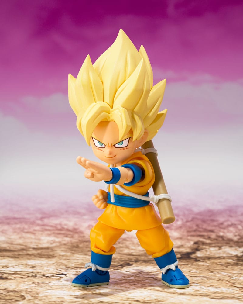Dragon Ball S.H.Figuarts Actionfigur Super Saiyan Son Goku (mini) Daima 8 cm