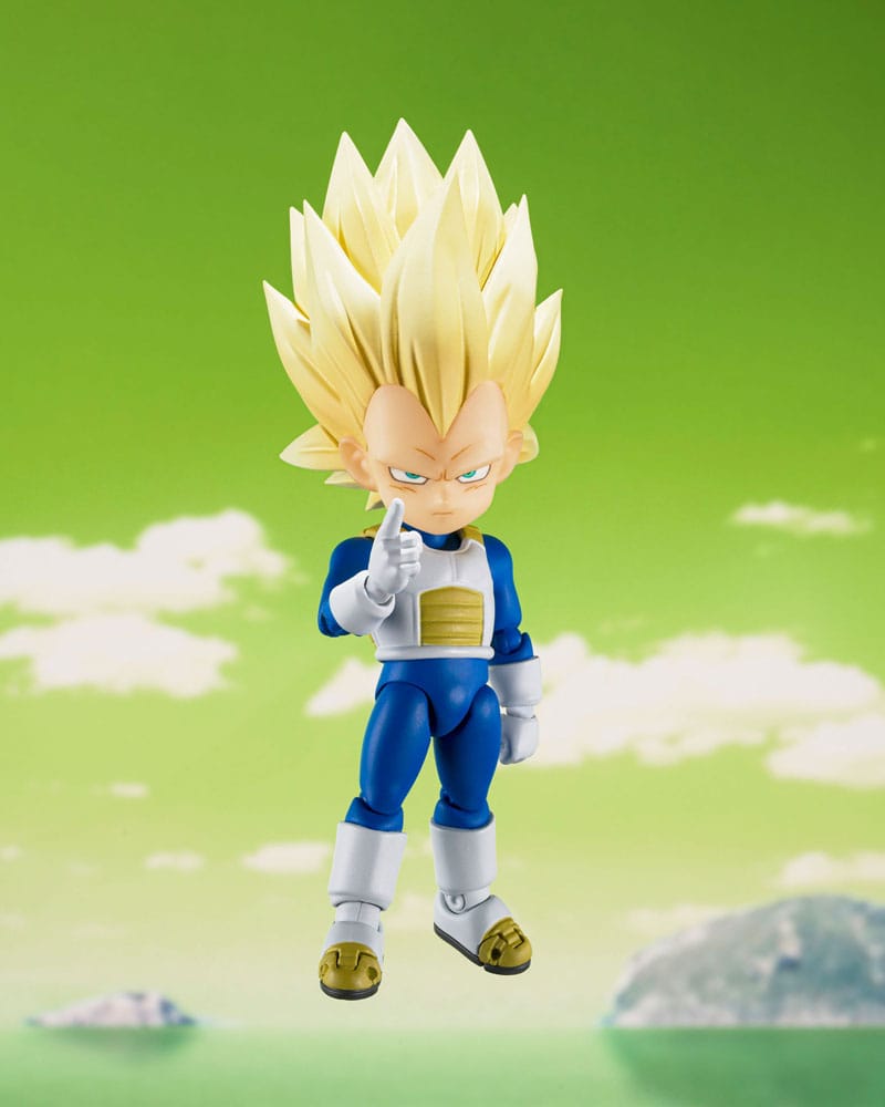 Dragon Ball S.H.Figuarts Actionfigur Super Saiyan 3 Vegeta (mini) Daima 8 cm