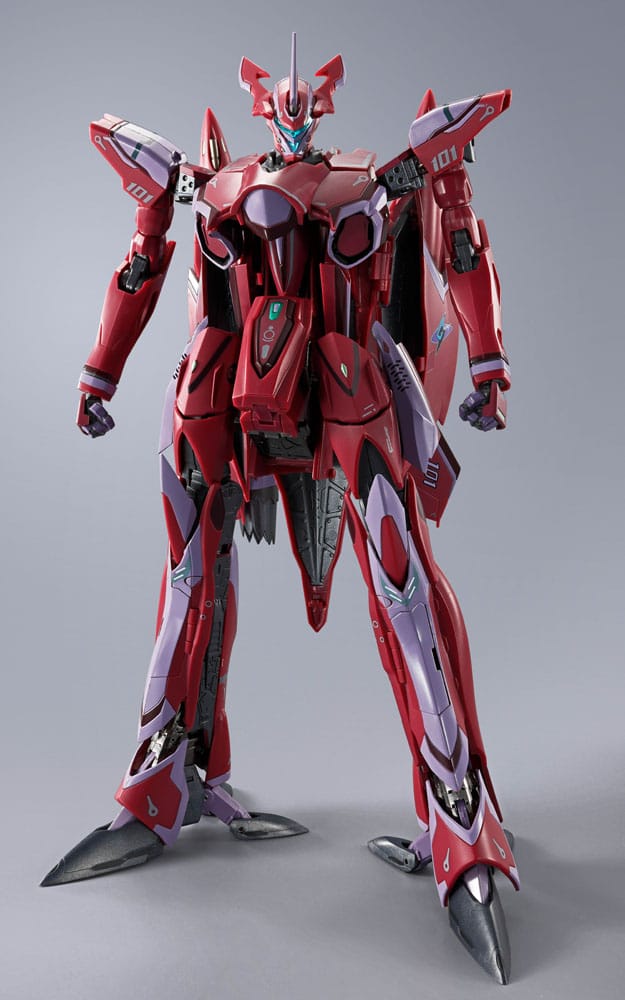 Macross Frontier DX Chogokin Actionfigur VF-27 Gamma SP Super Lucifer Valkyrie Brera Sterne use Revival Ver. 25 cm