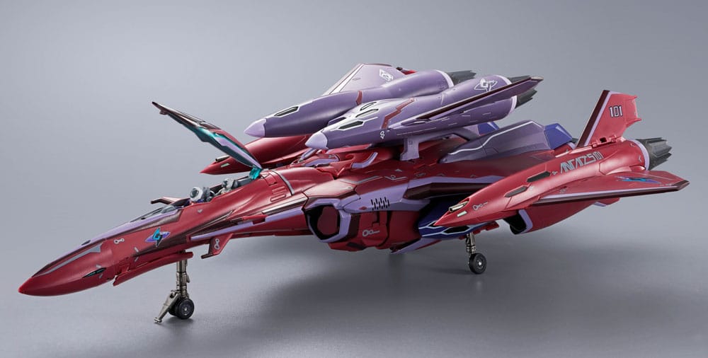 Macross Frontier DX Chogokin Actionfigur VF-27 Gamma SP Super Lucifer Valkyrie Brera Sterne use Revival Ver. 25 cm