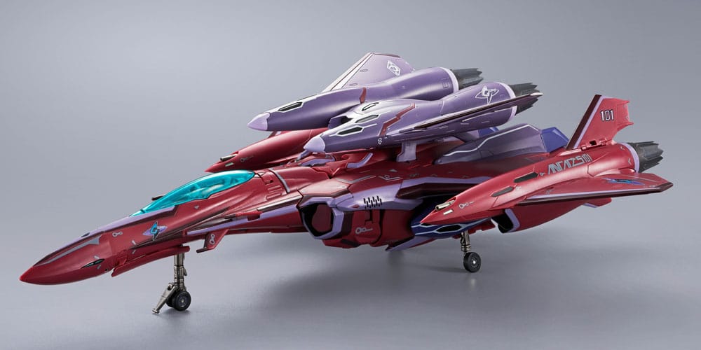 Macross Frontier DX Chogokin Actionfigur VF-27 Gamma SP Super Lucifer Valkyrie Brera Sterne use Revival Ver. 25 cm