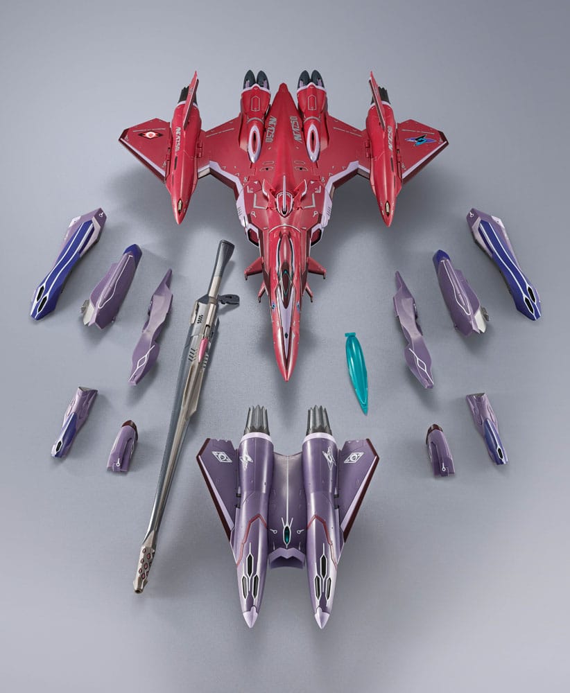Macross Frontier DX Chogokin Actionfigur VF-27 Gamma SP Super Lucifer Valkyrie Brera Sterne use Revival Ver. 25 cm