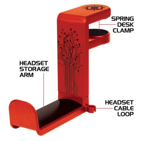 Enhance Kopfhörer Halterung Red