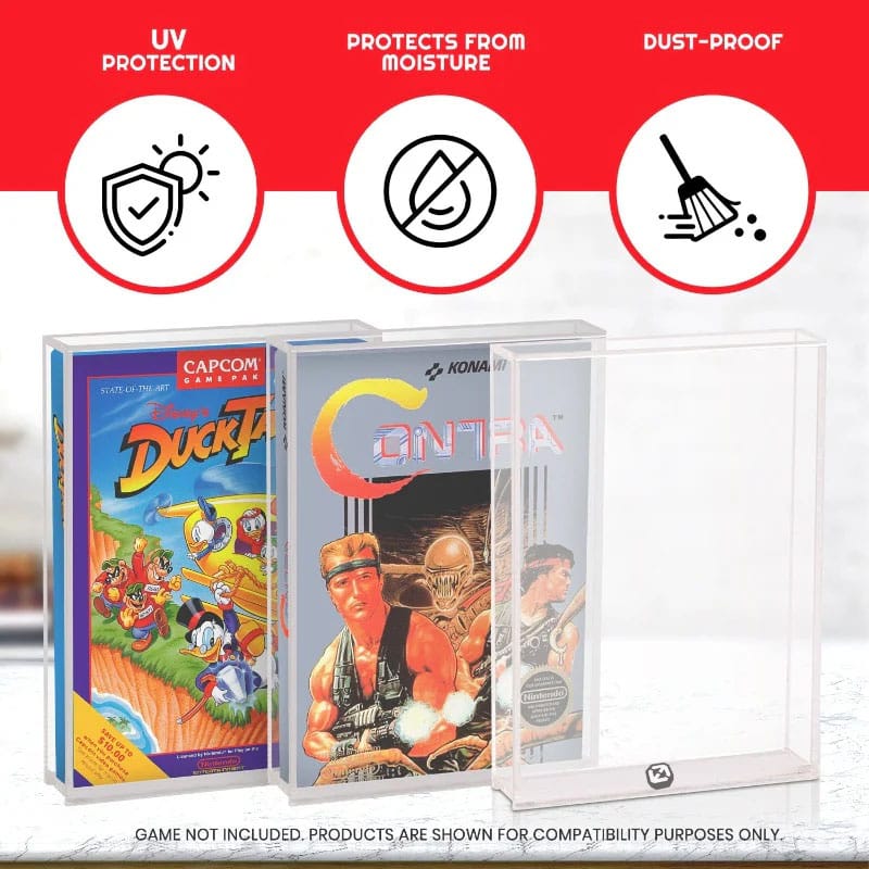 Acrylgehäuse 2er-Pack für NES Spiele