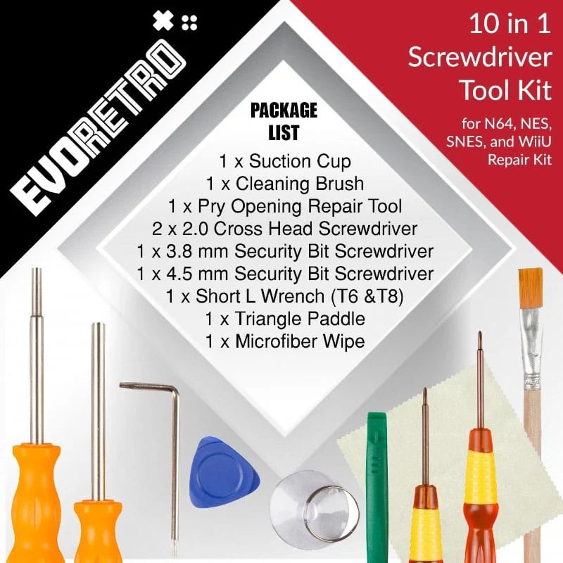Spielekonsolen Werkzeugset 14er-Pack Screwdriver