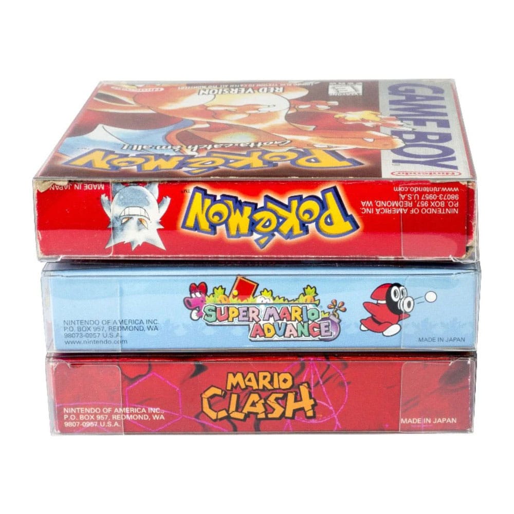 PET Gehäuse 25er-Pack für Game Boy/GBA Spiele