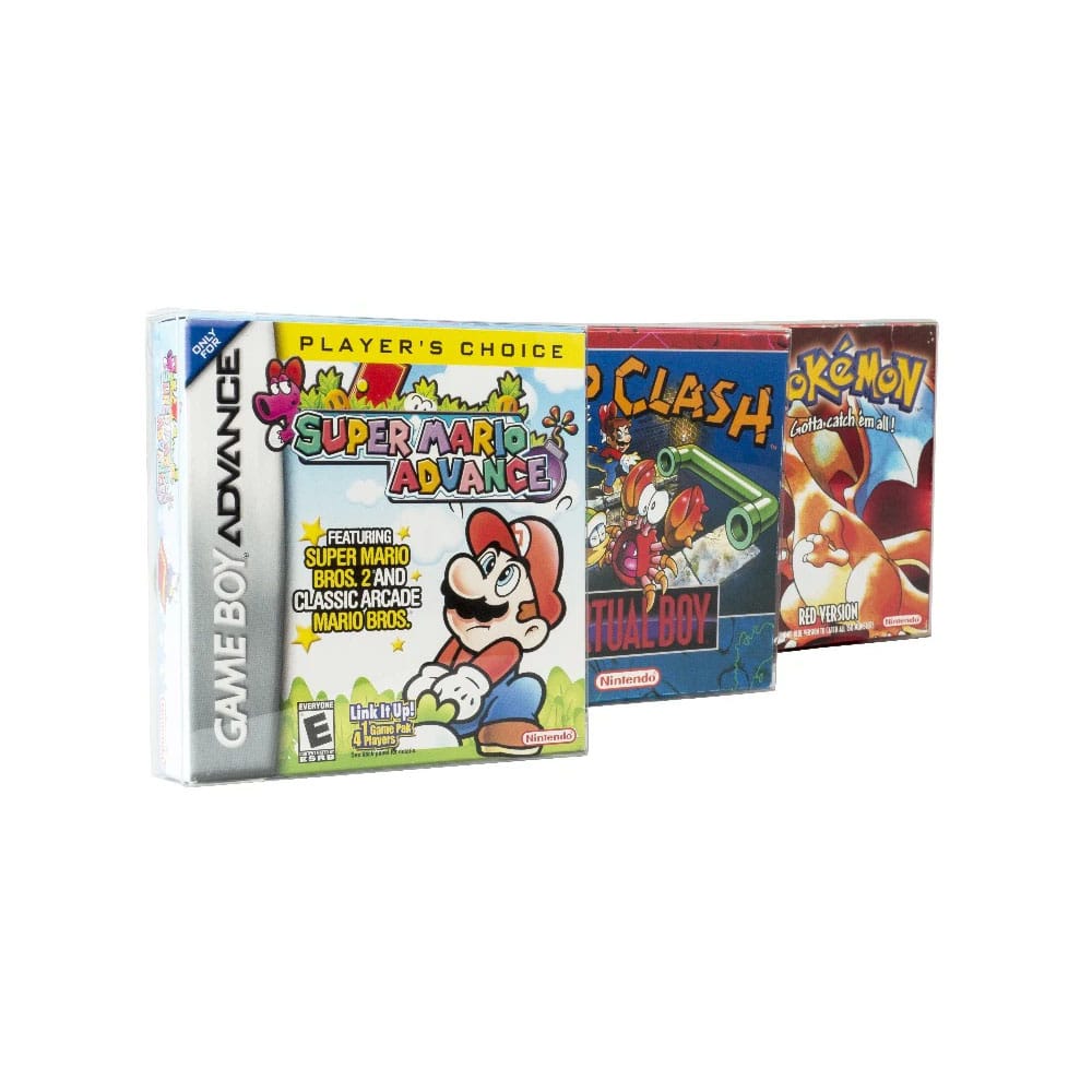 PET Gehäuse 25er-Pack für Game Boy/GBA Spiele
