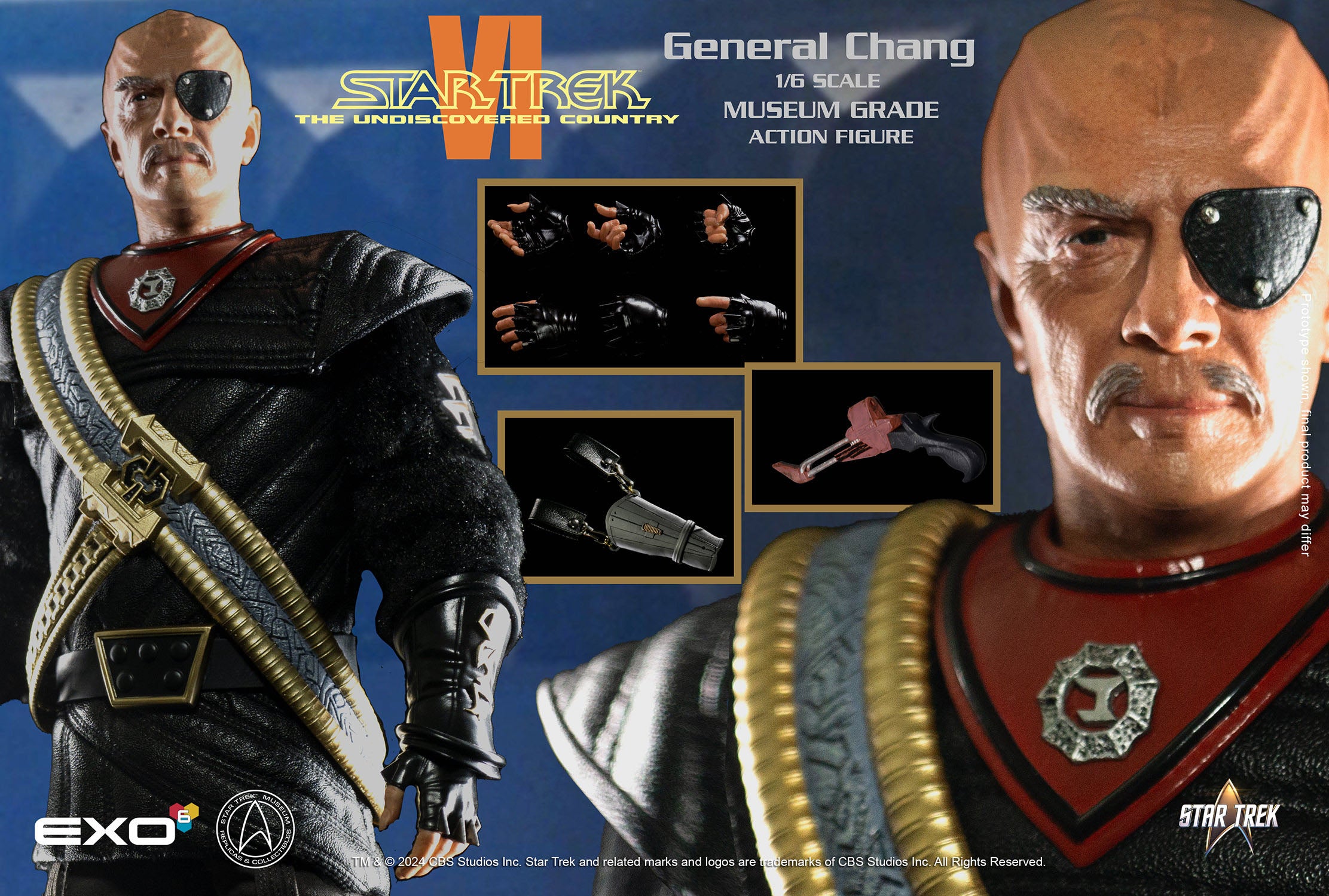 Star Trek VI: Das unentdeckte Land Actionfigur 1/6 General Chang 30 cm