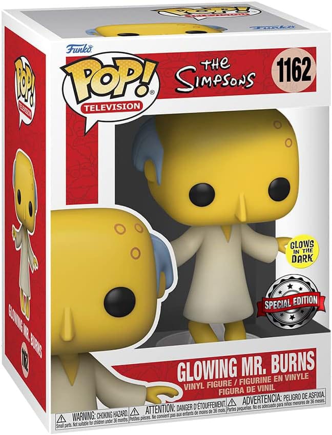Simpsons Pop! Television Vinyl Figur Glowing Mr. Burns w/Chase 9 cm Sortiment (6)