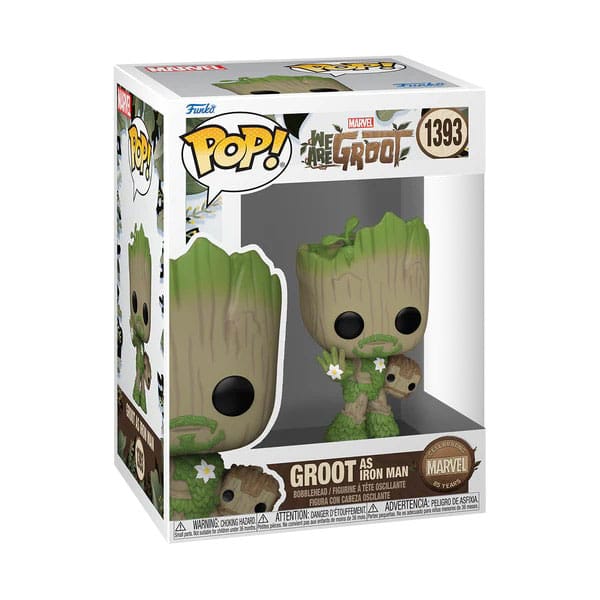 We Are Groot POP! Movies Vinyl Figur Iron Man 9 cm