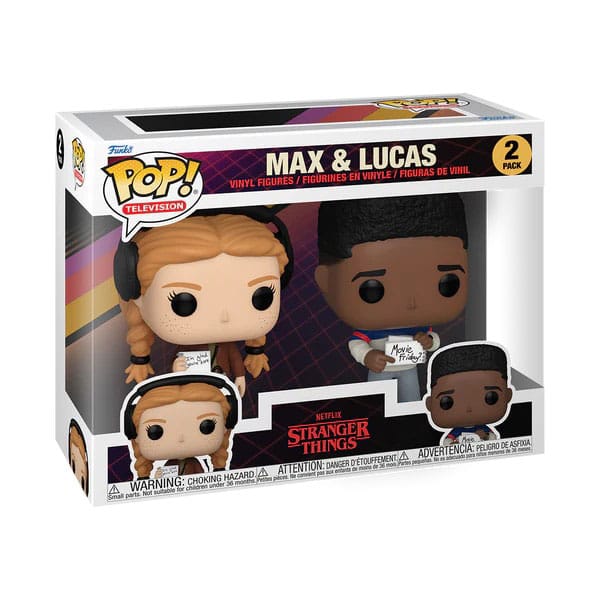 Stranger Things POP! Animation Vinyl Figuren 2er-Pack Max & Lucas 9 cm