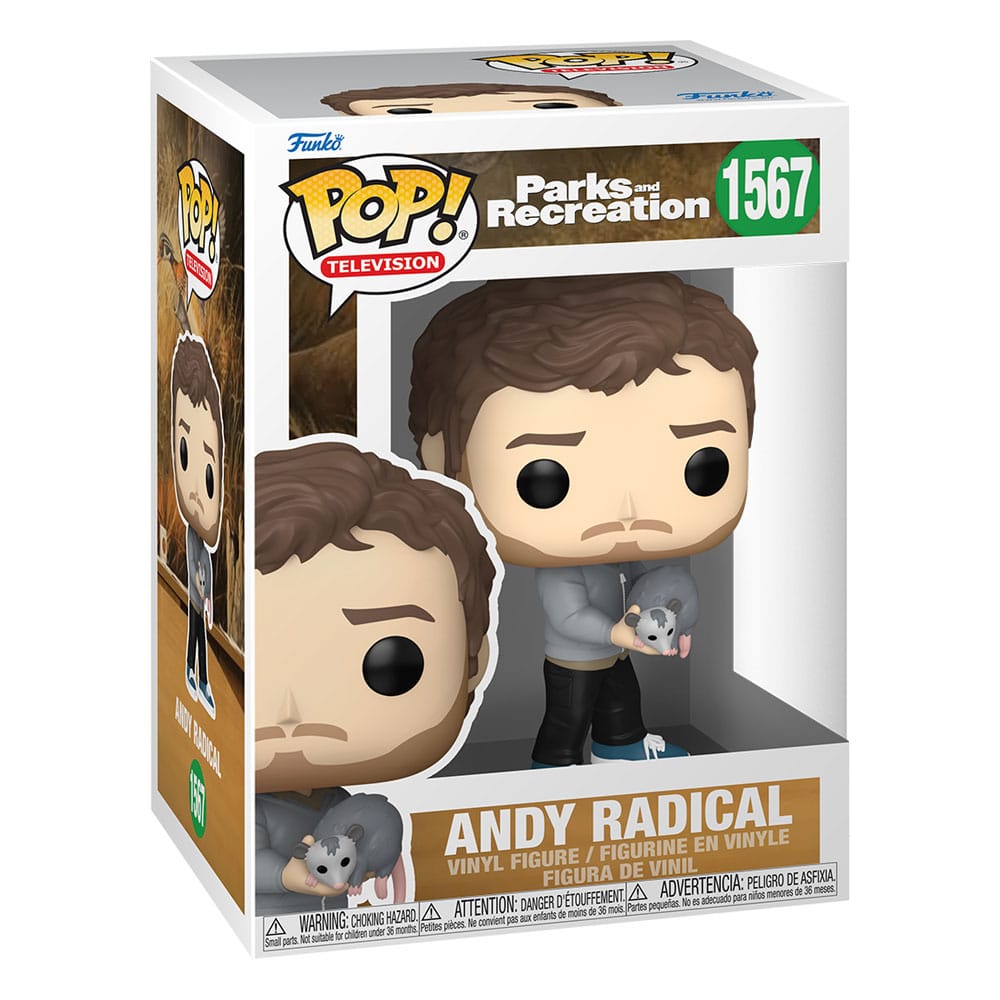 Parks and Recreation 15th Anniversary POP! TV Vinyl Figur Andy Radical 9 cm