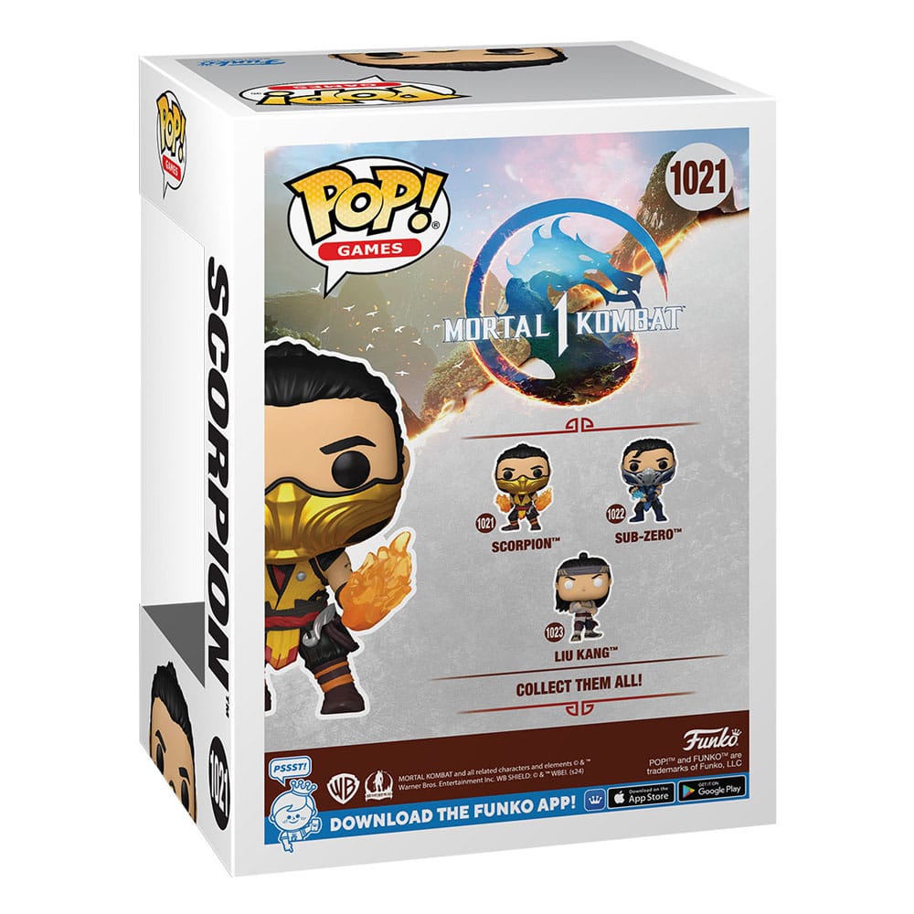 Mortal Kombat POP! Games Vinyl Figur Scorpion 9 cm