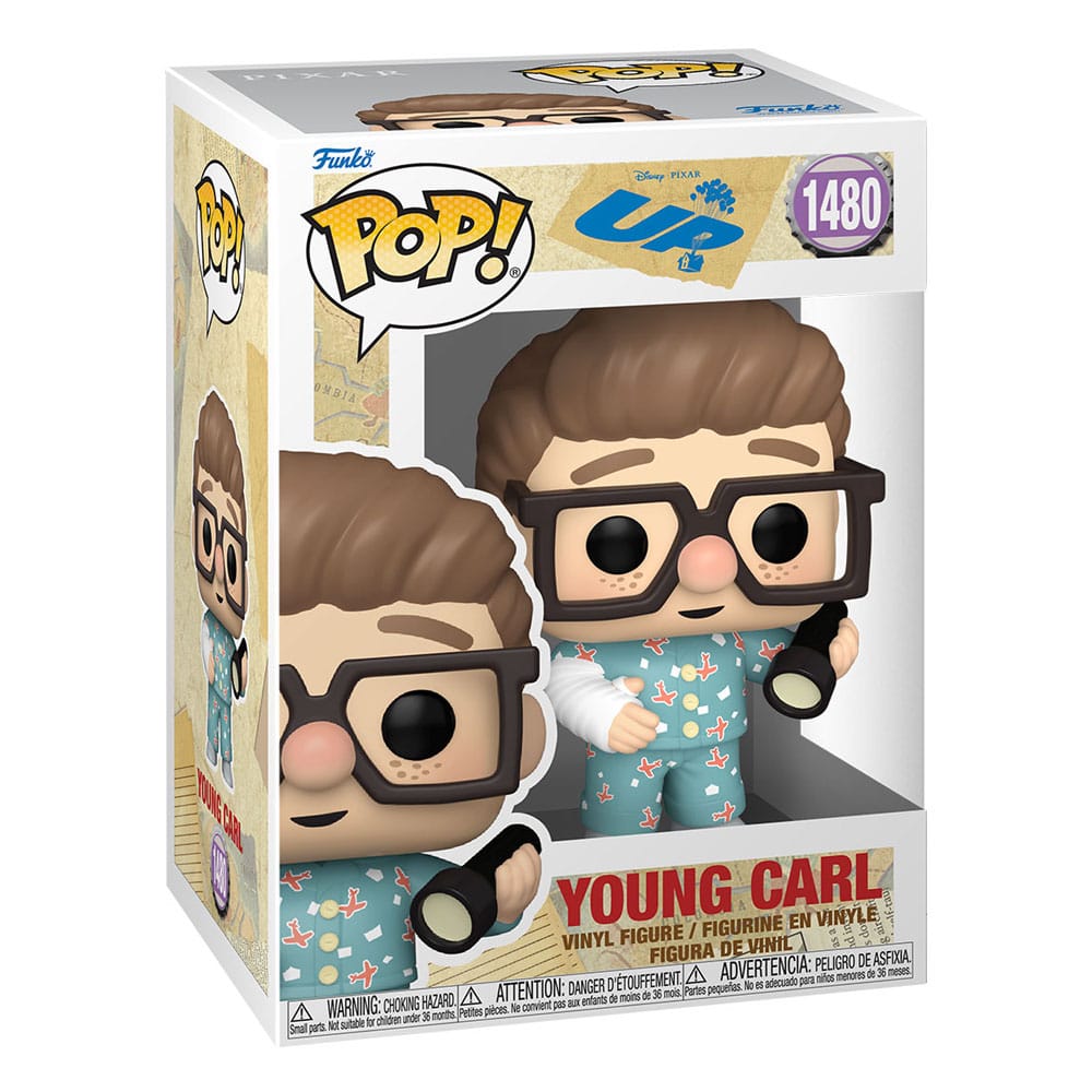 Oben 2 POP! Movies Vinyl Figur Young Carl 9 cm