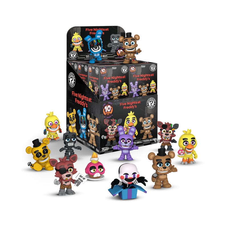 Five Night's at Freddy Mystery Minis Minifiguren FNAF (10y Anniversary) 5 cm Display (12)