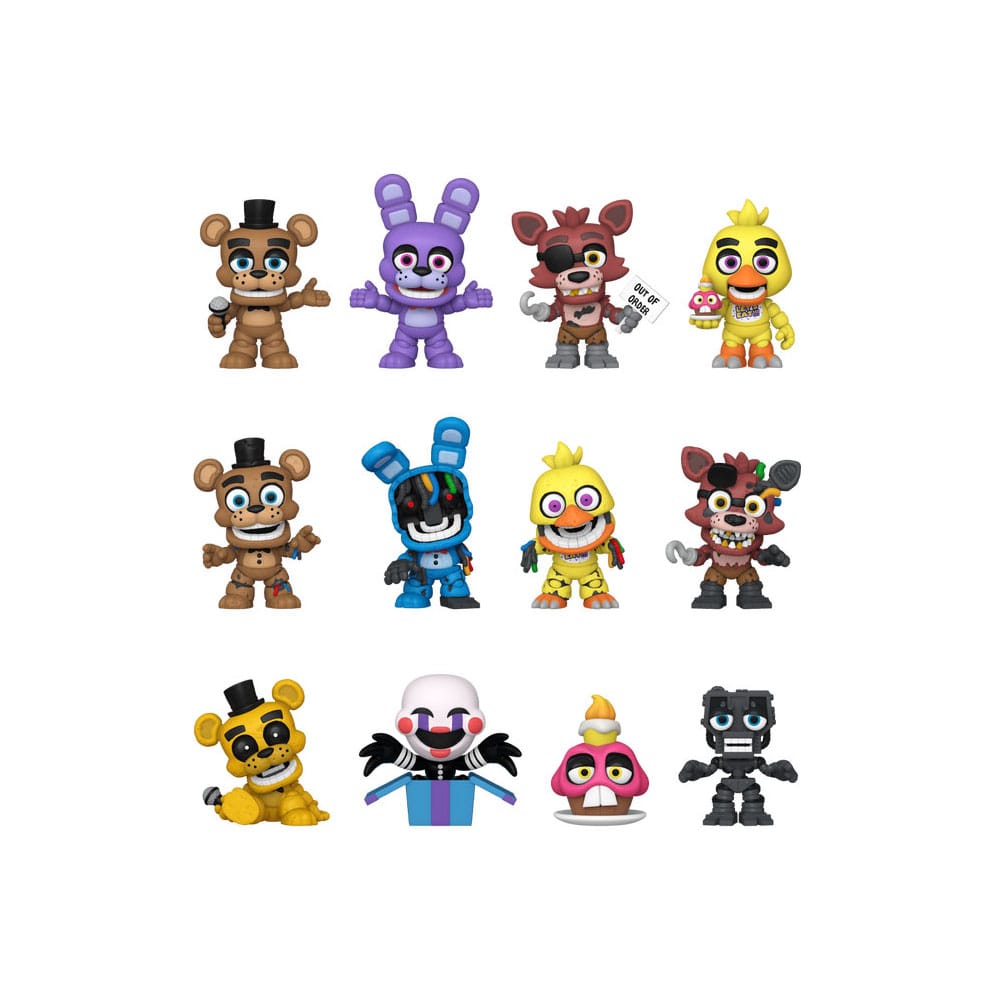Five Night's at Freddy Mystery Minis Minifiguren FNAF (10y Anniversary) 5 cm Display (12)
