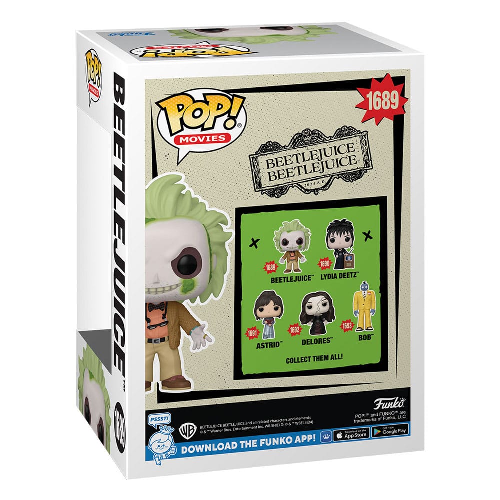 Beetlejuice 2 POP! Movies Vinyl Figur Beetlejuice w/chase 9 cm Sortiment (6)