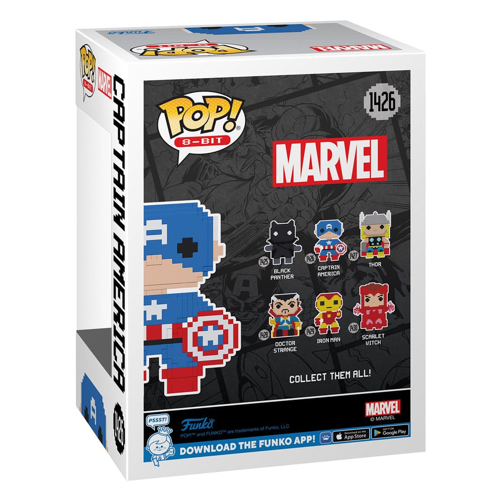 Marvel POP! 8-Bit Vinyl Figur Captain America 9 cm