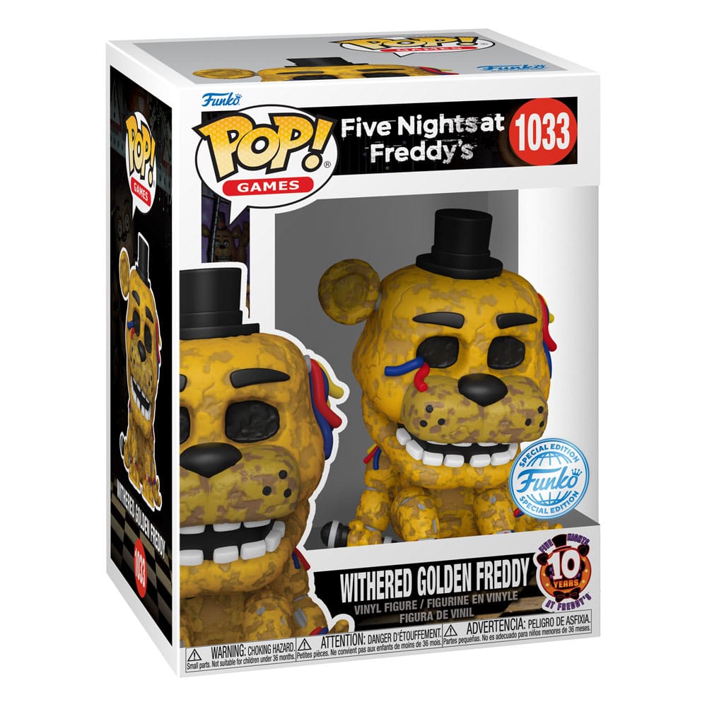 Five Nights at Freddy's POP! Games Vinyl Figur Withered Gldn Frdy 9 cm
