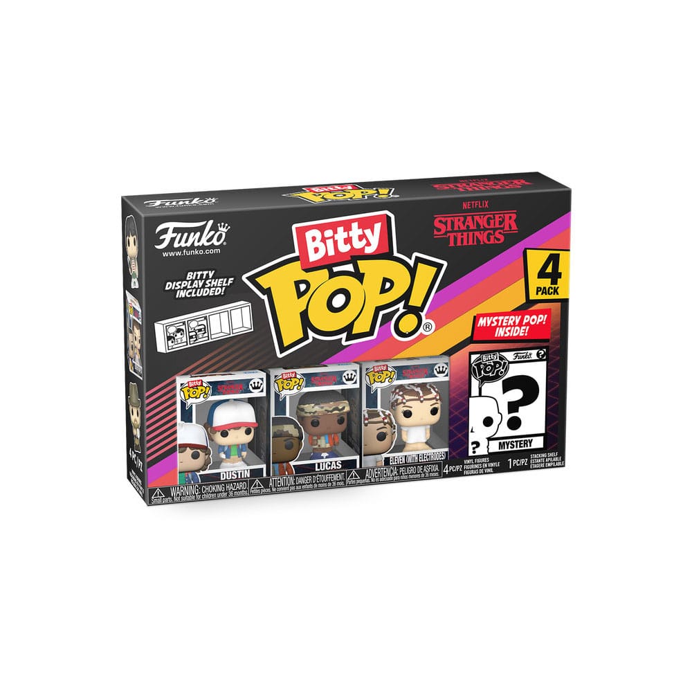 Stranger Things Bitty POP! Vinyl Figuren 4er-Pack Dustin 2,5 cm