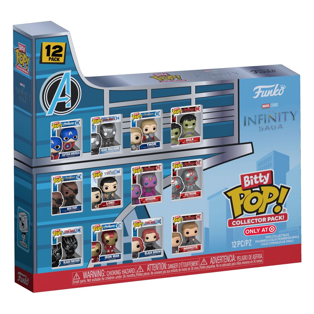 Marvel Bitty POP! Vinyl Figuren 12-Pack Infinity Saga 2,5 cm