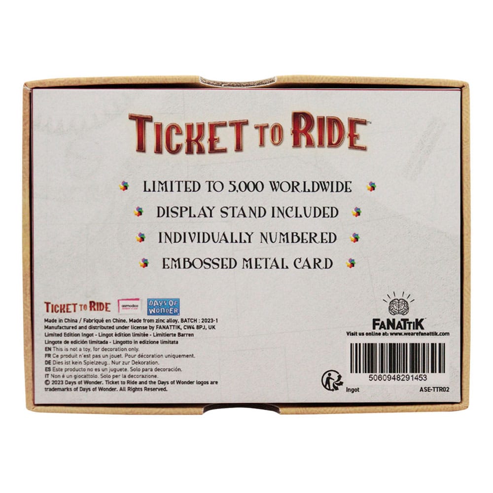Ticket to Ride Metallbarren Trans America Express Limited Edition