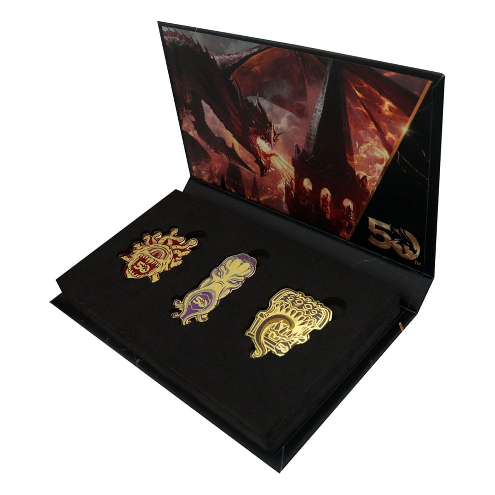 Dungeons & Dragons Ansteck-Pins 3er-Set 50th Anniversary