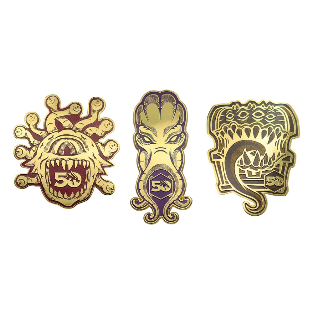 Dungeons & Dragons Ansteck-Pins 3er-Set 50th Anniversary