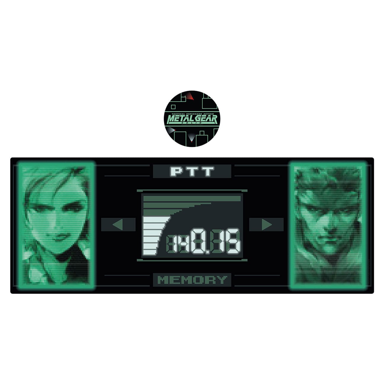 Metal Gear Solid Schreibtischunterlage & Untersetzer Set Solid Snake x Raiden Limited Edition