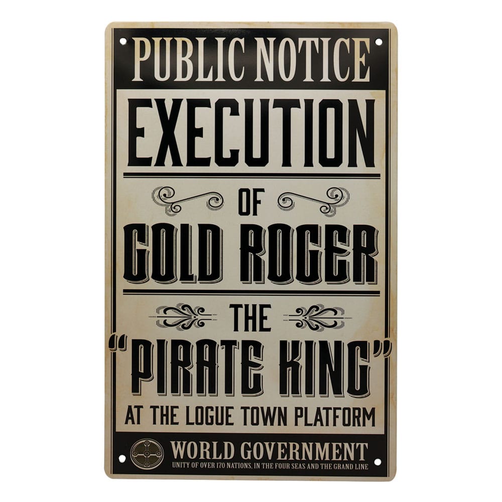 One Piece Blechschilder 3er Set