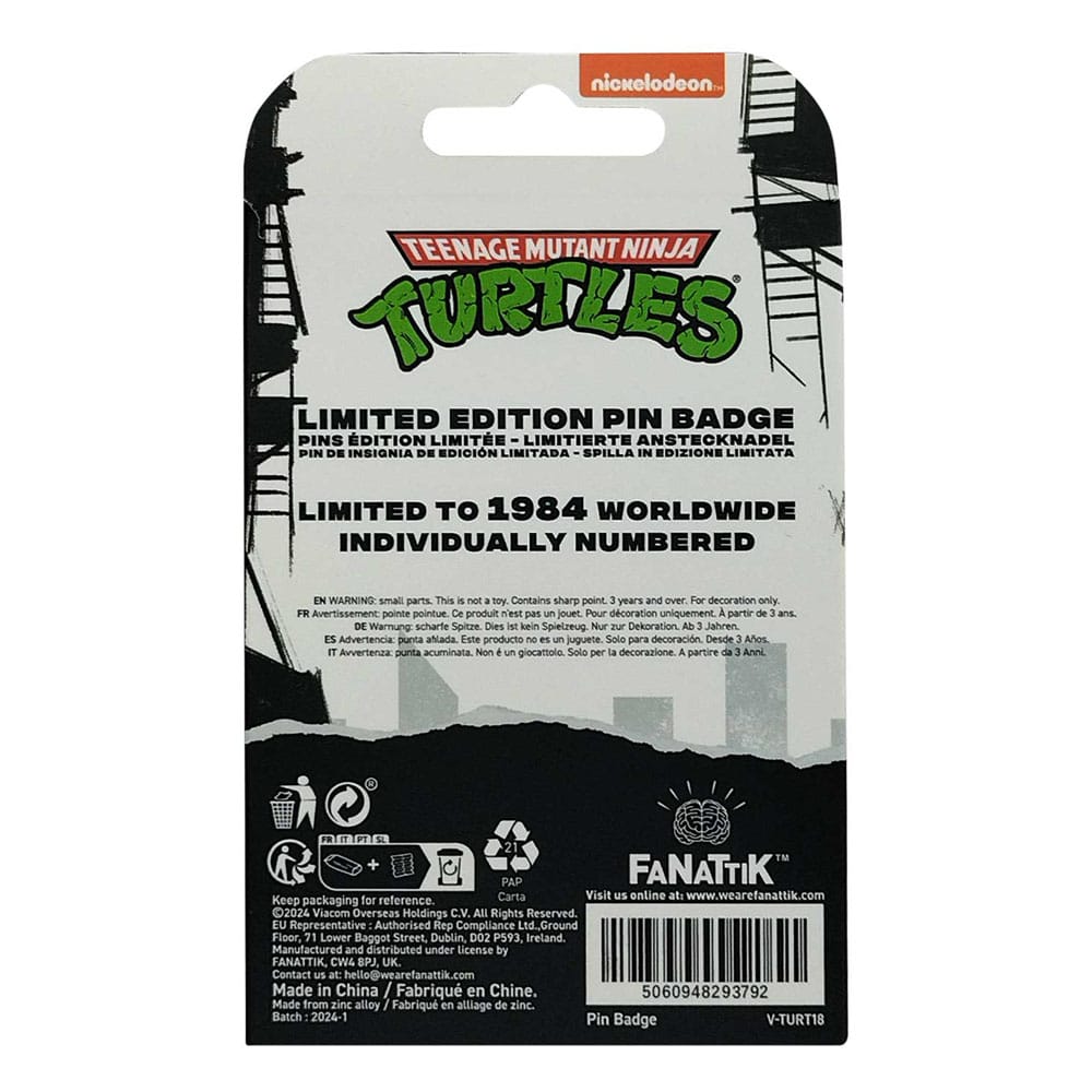 Teenage Mutant Ninja Turtles Ansteck-Pin 40th Anniversary Limited Edition