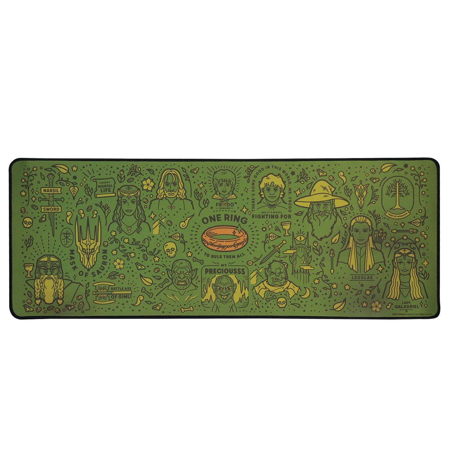 Herr der Ringe Schreibtischunterlage & Untersetzer