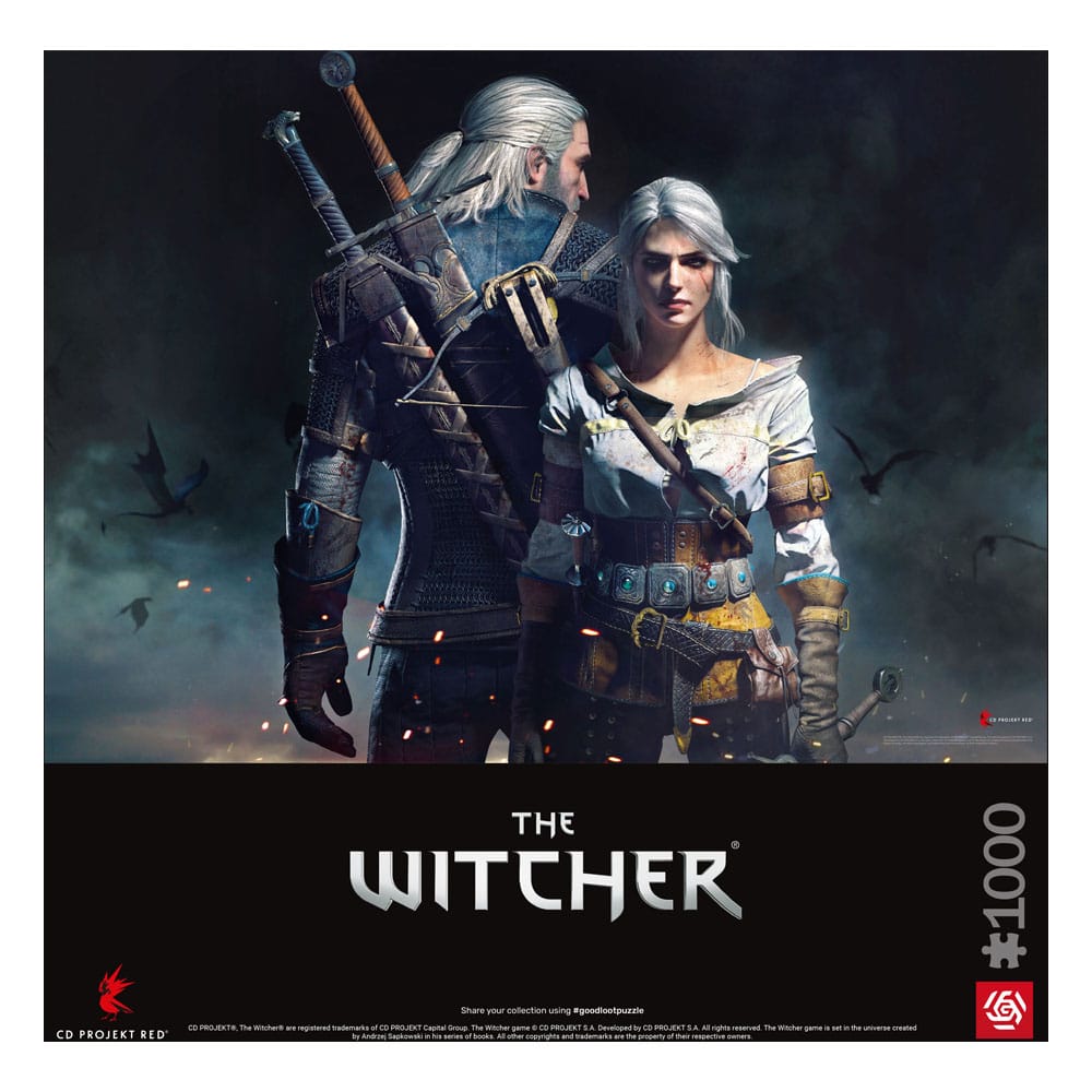The Witcher Gaming Puzzle Geralt & Ciri (1000 Teile)