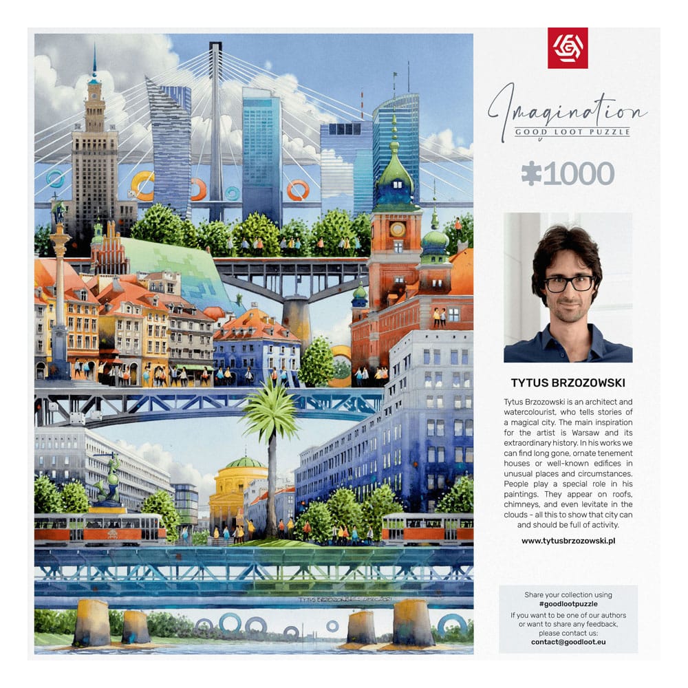Tytus Brzozowski Imagination Puzzle Warsaw Bridges (1000 Teile)